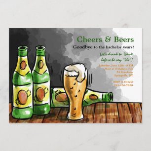 Invitation Bouteilles d'invitation à la bière