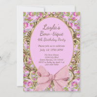 Boutique Floral Bow vintage Fête d'anniversaire