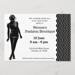 Invitation Boutique mode