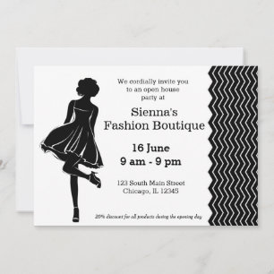 Invitation Boutique mode