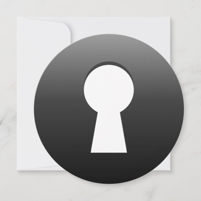 Invitation Bouton Clavier (Devant)