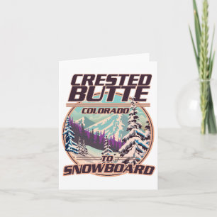 Invitation Bouton de crête Colorado Logo de snowboard
