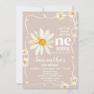 Invitation Bow Daisy Flowers n'est-elle pas un anniversaire m