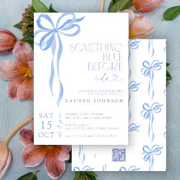 Invitation Bow Quelque Chose De Bleu Avant De Faire Fête des 