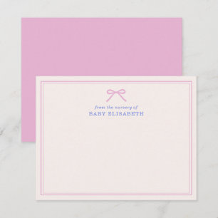 Invitation Bow rose, cadre double, de la pépinière de,