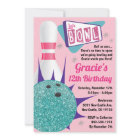 Bowling Party Retro rose et Tenpin Turquoise