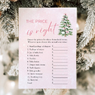 Invitation Bows Christmas Tree Le prix est bon Baby shower