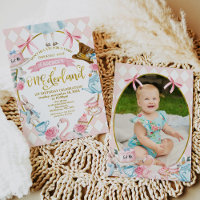 Bows Pink Photo Alice Onederland 1er anniversaire