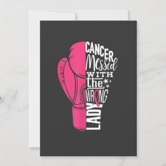 Invitation Boxe de sensibilisation au cancer du sein Glove Te