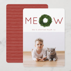 Invitation Boxwood Wreath Pet Christmas Holiday Appartement C