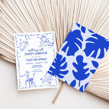 Boys Jungle Zoo Safari Animaux Anniversaire