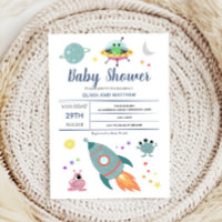 Boys mignon Espace moderne Alien Baby shower de ro