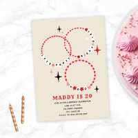 Bracelets d'amitié rose et rouge Anniversaire