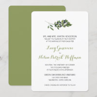 Branche d'olive aquarelle | MARIAGE
