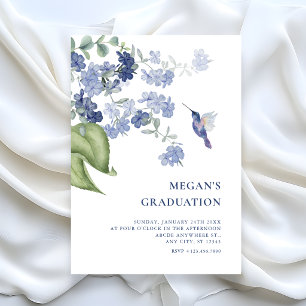 Invitation Branche florale minimaliste oiseau remise de diplô