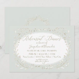 Invitation Branche simple moderne de guirlande de dîner en