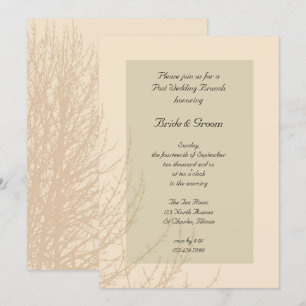 Invitation Branches de la nature Post Mariage Brunch