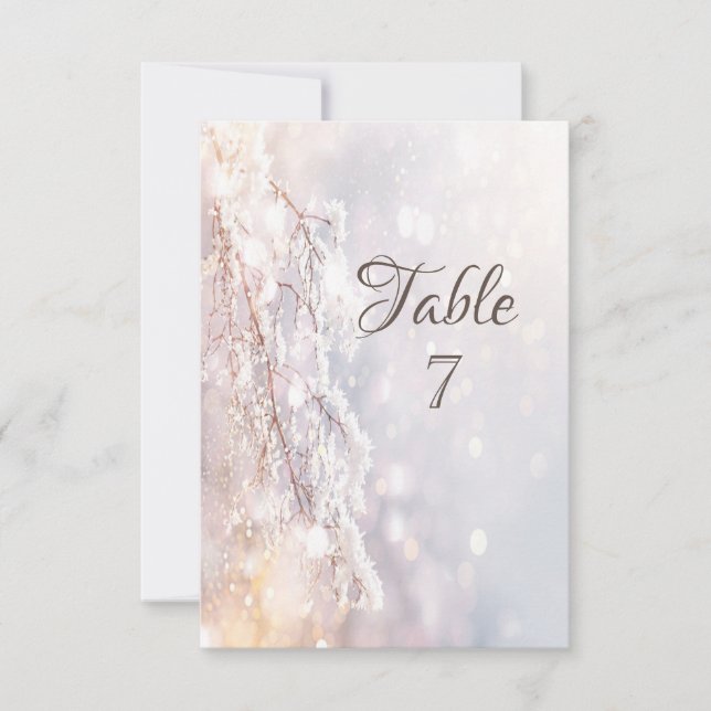 Invitation Branches de Wonderland Winter (Devant)