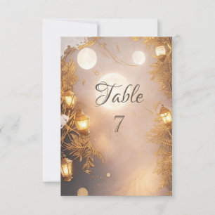 Invitation Branches élégantes Lanterne rustique