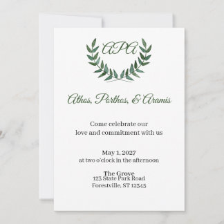 Invitation Branches Vertes