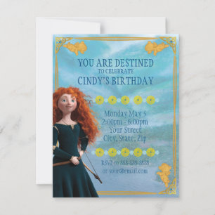Invitation Brave Merida   Anniversaire