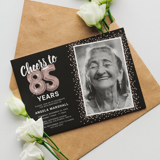 Invitation Bravo aux années 85e anniversaire Photo (Créateur téléchargé)