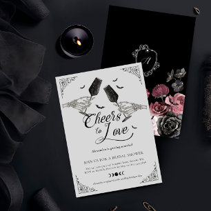 Invitation Bravo pour aimer Squelette main Fête des mariées g