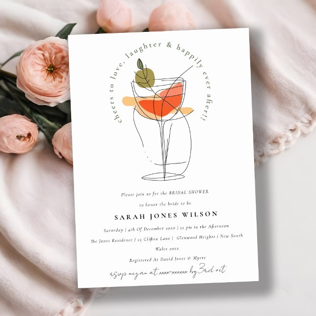 Invitation Bravo pour l'amour moderne Cocktail Fête des marié (Créateur téléchargé)