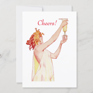 Invitation Bravo, un toast à vous en levant un verre, invitat