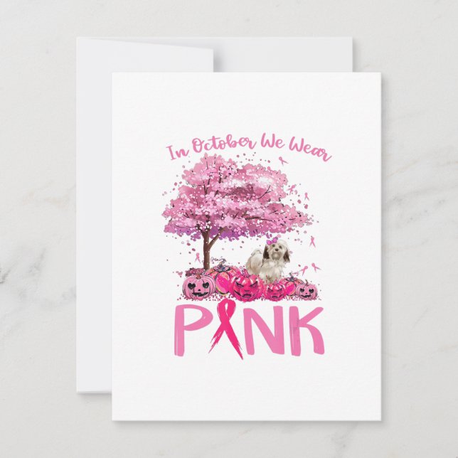 Invitation Breast Cancer Awareness October We Wear Pink With (Devant)