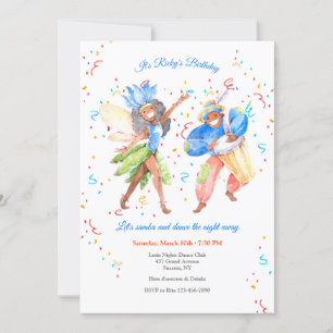 Invitation brésilienne Samba