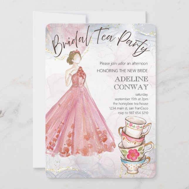 Invitation Bridal Tea Celebration (Devant)