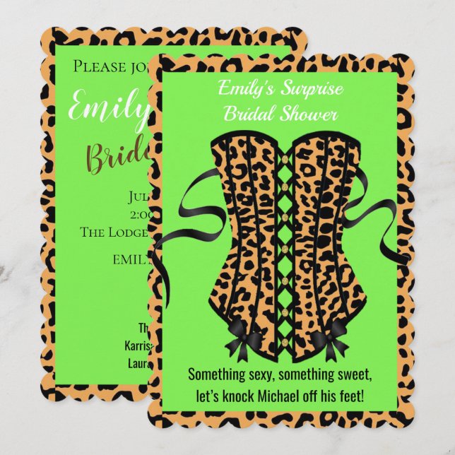 Invitation BRIDE Dernier Fling avant Ring Bachelorette Party (Devant / Derrière)