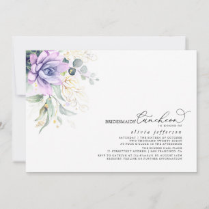 Invitation Bridesmaids Luncheon Succulents Fête des mariées I