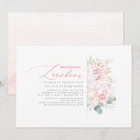 Bridesmaiers déjeuner rose Fête des mariées floral
