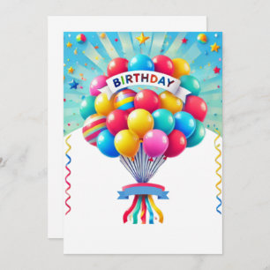 Invitation Bright Balloons