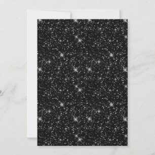 Invitation Brillant Étincelle Amoureux de l'Univers Noir Étoi