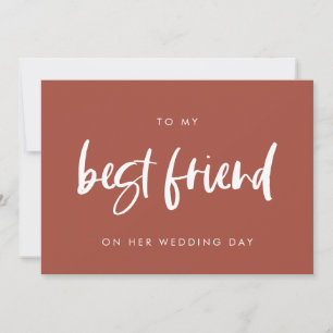Invitation Brique à ma meilleure amie le jour de son mariage 