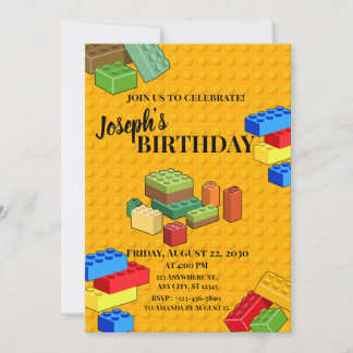 Invitation Brique de construction