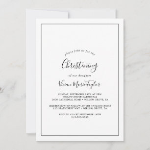 Invitation Brisage minimaliste