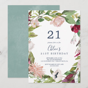 Invitation Brise tropicale 21e anniversaire