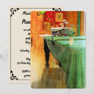 Invitation Brita au piano de Carl Larsson, Audition musicale