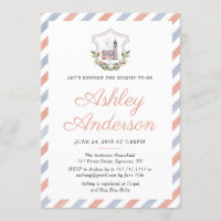 Invitation britannique de baby shower de thé