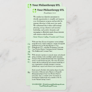 Invitation Brochure de consultant Skinny