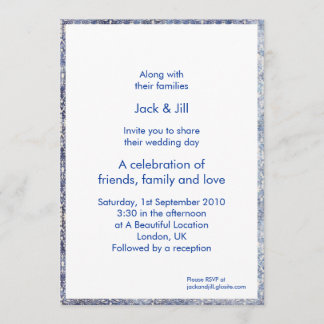 Invitation Broderie 5x7