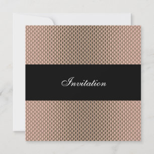 Invitation Bronze Brown Metal Parties scintillant Événement 3