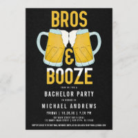 Bros et Booze Manly Beer Stein Bachelor Party