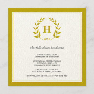Invitation Brown de classe d'obtention du diplôme