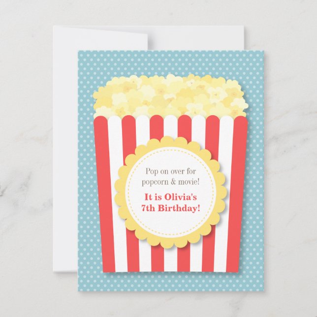 Invitation Bruit au-dessus de fête d'anniversaire de soirée (Devant)