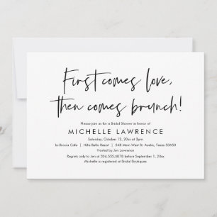 Invitation Brunch, Amis, Amour, Fête des mariées Décontractée